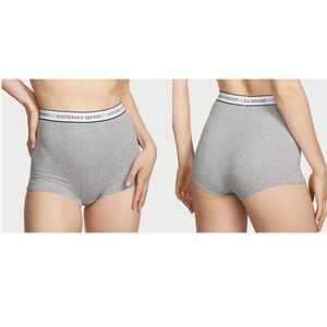 VICTORIA’S SECRET Heather Gray Women’s High Rise Boyshorts Size Medium